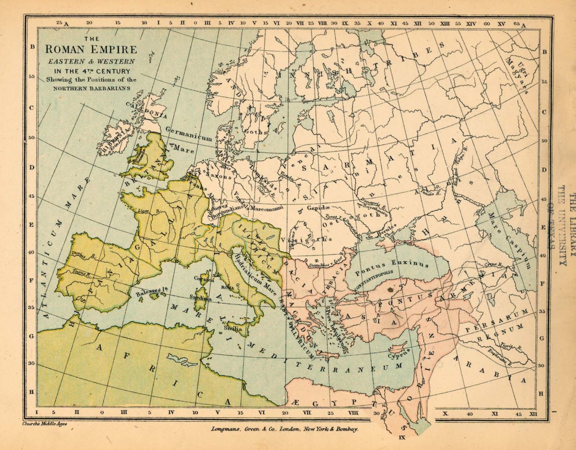 Cesarstwo Wschodniorzymskie i Zachodniorzymskie w 4 wieku